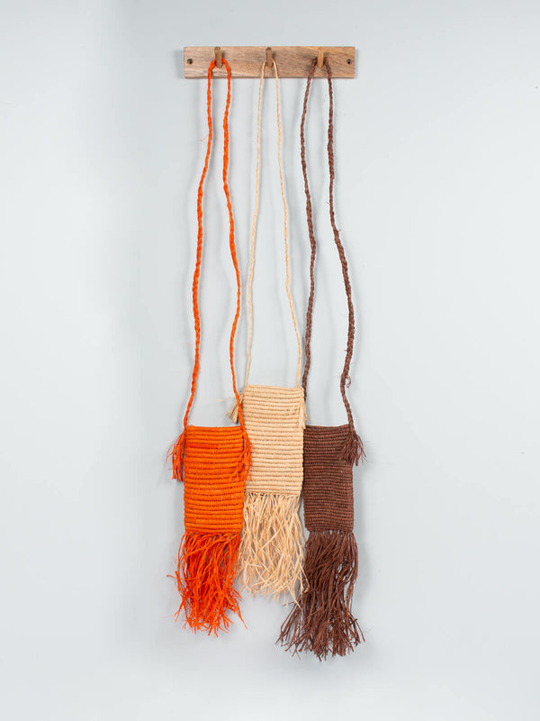 Bohemia Design Raffia Tassel Bag Medium (Sample)