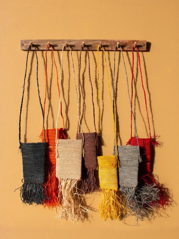 Bohemia Design Raffia Tassel Bag Medium (Sample)