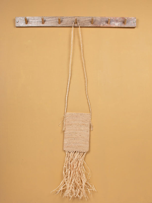 bohemia design Raffia Tassel Bag Medium (Sample)