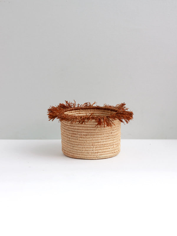 Bohemia Design Raffia Tassel Storage Pots Tobacco