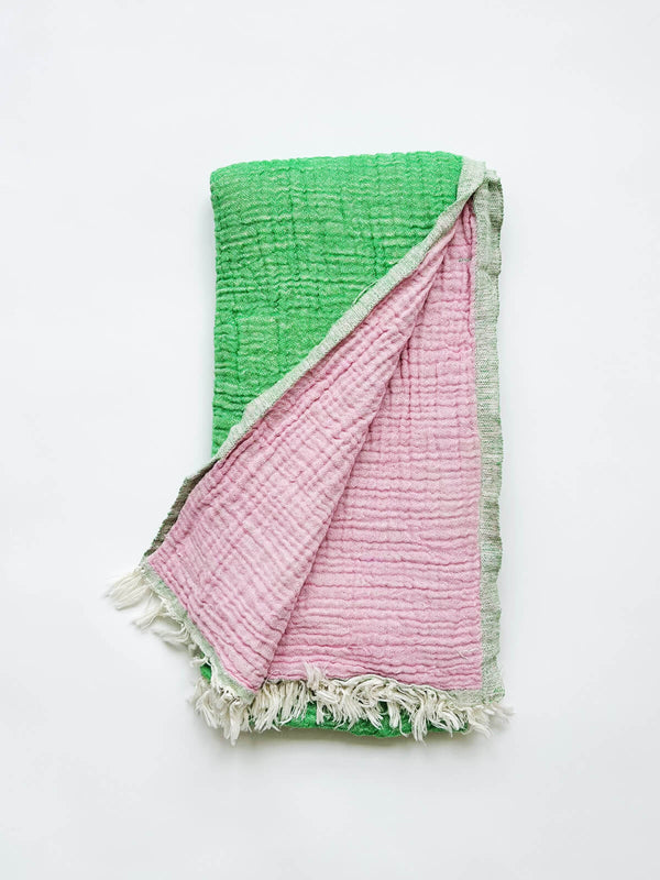 bohemia design Samos Hammam Towel Leaf and Rose