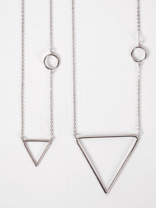 bohemia design Silver Pyramid Necklaces
