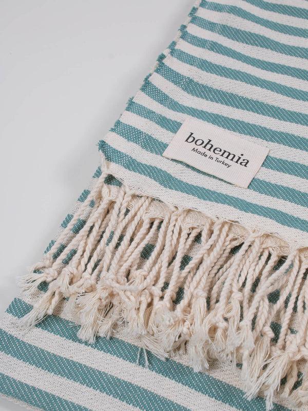Bohemia Design Sorrento Hammam Towel Grey Green