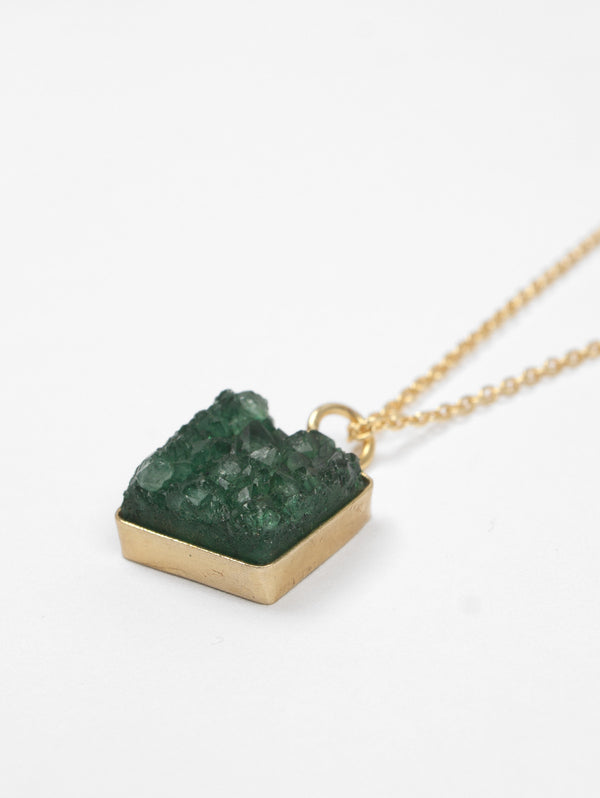 Bohemia Design Square Druzy Necklace
