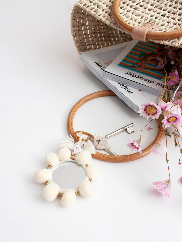 Bohemia Design Super Pom Pom Mirror Keyrings Mini