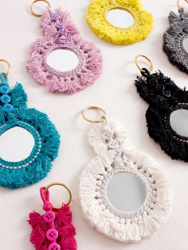 Bohemia Design Tassel Mirror Keyrings
