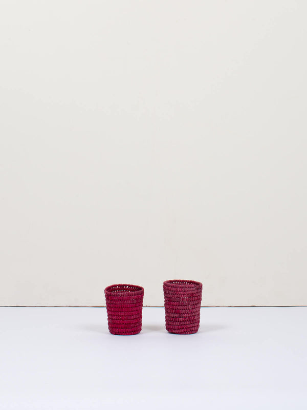 Bohemia Design Tiny Raffia Pot Set Of 2 (Sample)