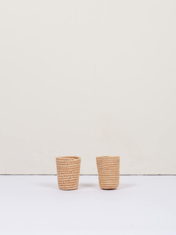 bohemia design Tiny Raffia Pot Set of 2 (Sample)