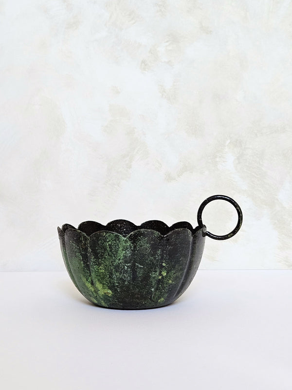 Bohemia Design Vintage Moss Candle Holder Scallop