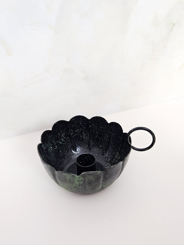 Bohemia Design Vintage Moss Candle Holder Scallop