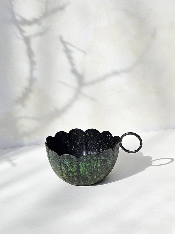 bohemia design Vintage Moss Candle Holder Scallop