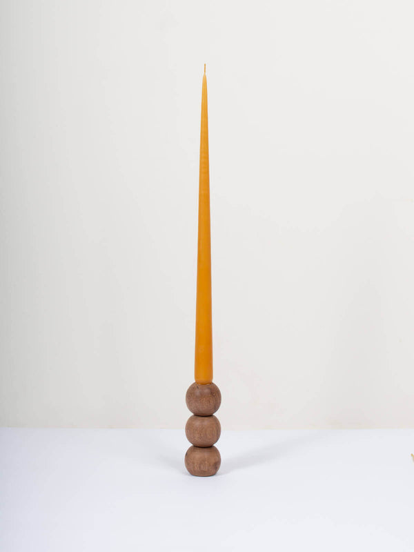 bohemia design Walnut Wood Candlestick Ball