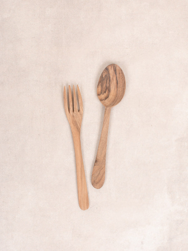 bohemia design Walnut Wood Fork and Spoon Set