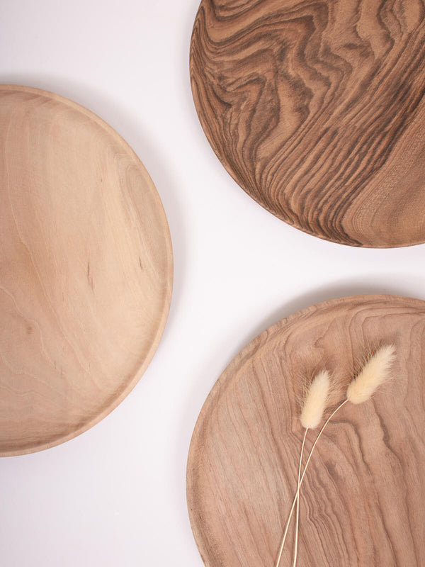 Bohemia Design Walnut Wood Plates