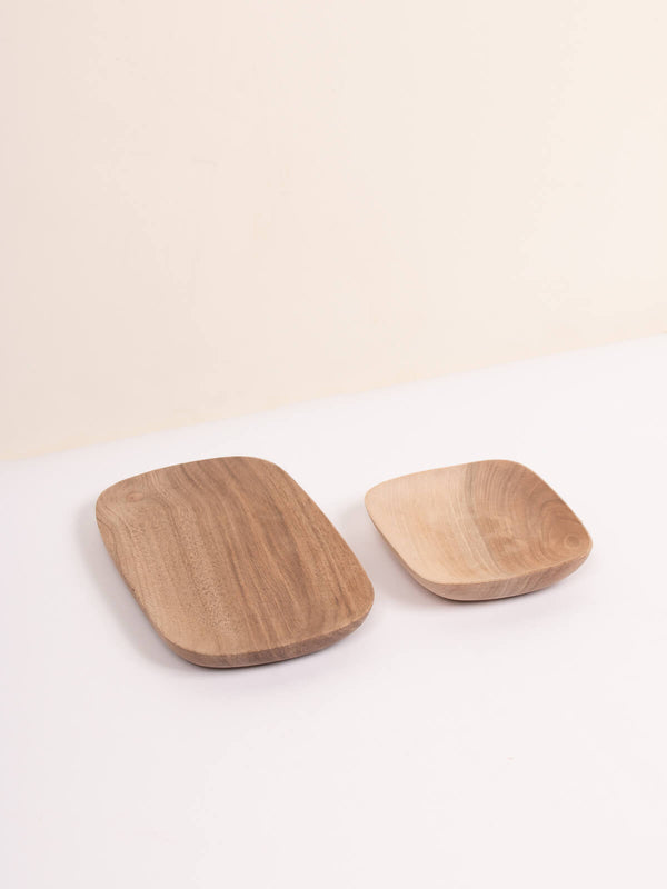 Bohemia Design Walnut Wood Rectangle Tray