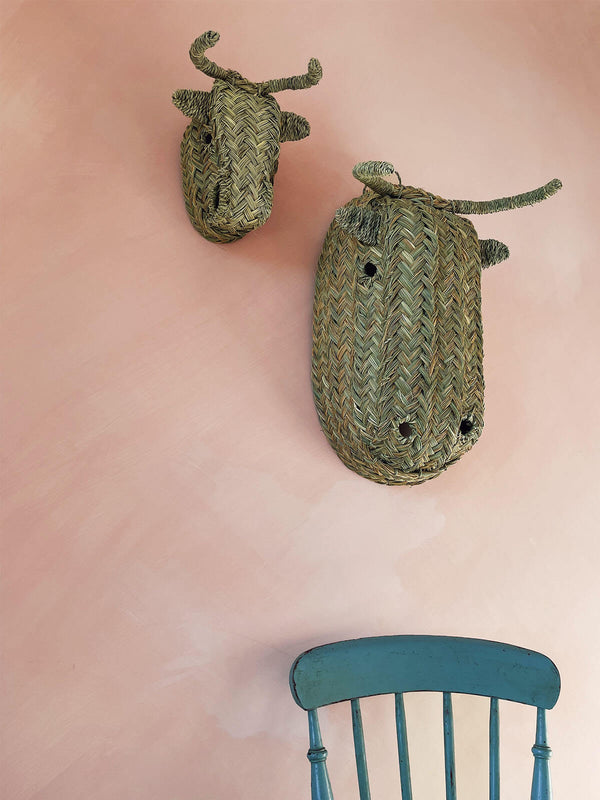 Bohemia Design Woven Animal Head Buffalo