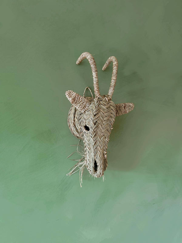 bohemia design Woven Animal Head Goat