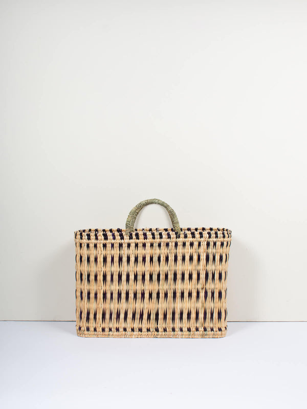 Bohemia Design Woven Reed Basket Indigo