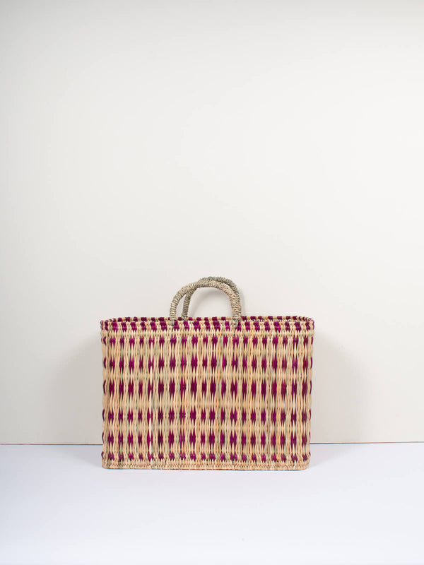 Bohemia Design Woven Reed Basket Violet