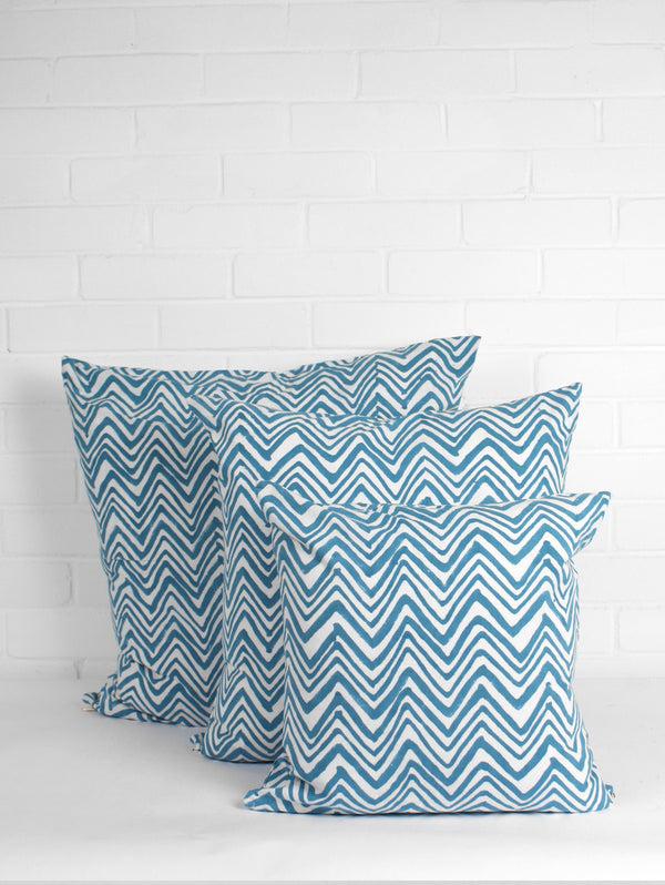 bohemia design Zig Zag Cushion Cover Teal