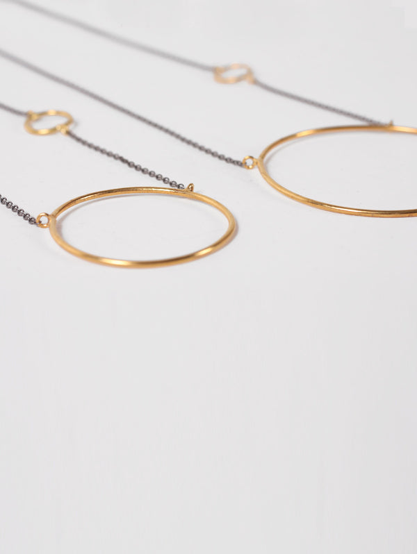 Bohemia Design Gold Juno Necklaces With Oxidised Chain