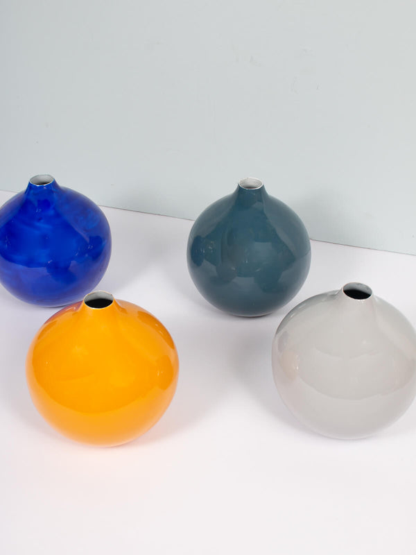 Bohemia Design Grey Enamel Ball Vase (Slight Seconds)