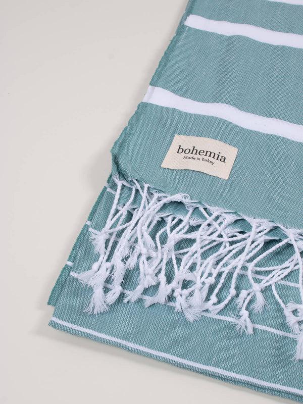 Bohemia Design Ibiza Summer Hammam Towel Grey Green