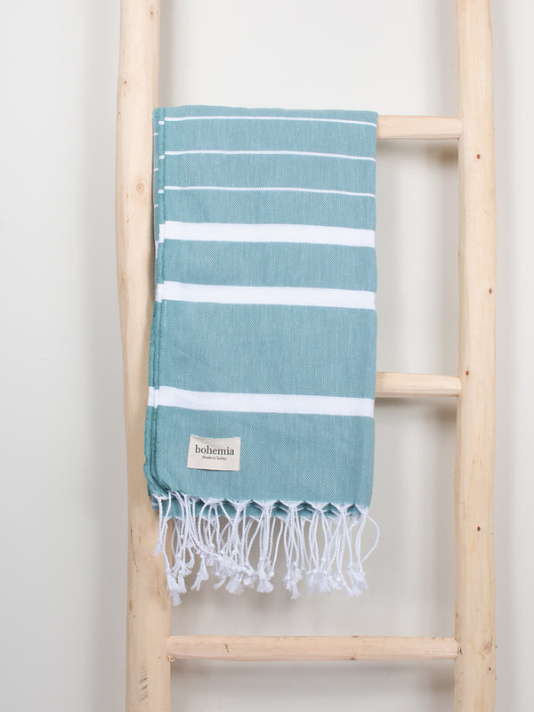 Bohemia Design Ibiza Summer Hammam Towel Grey Green