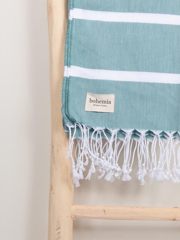 Bohemia Design Ibiza Summer Hammam Towel Grey Green