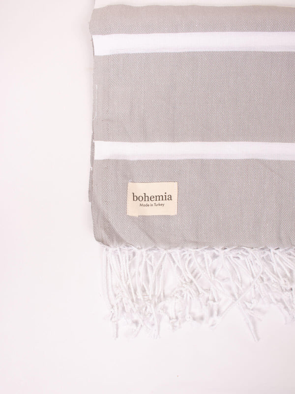 Bohemia Design Ibiza Summer Hammam Towel Pearl Grey
