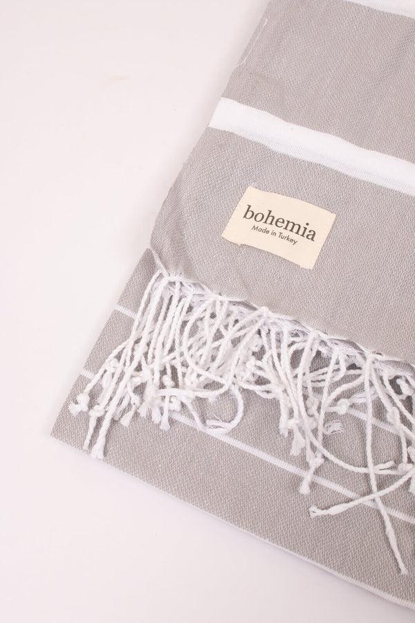 Bohemia Design Ibiza Summer Hammam Towel Pearl Grey