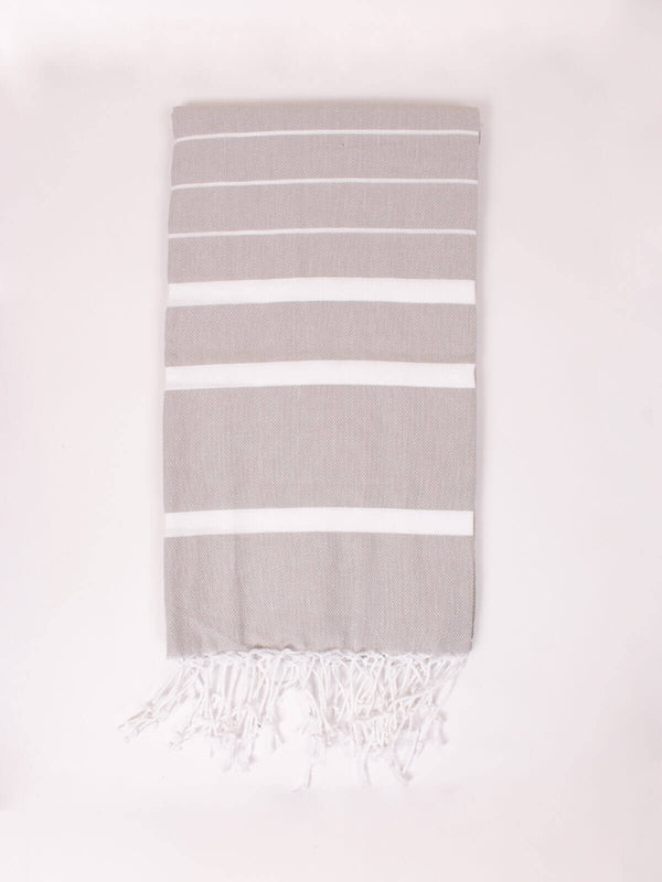 bohemia design Ibiza Summer Hammam Towel Pearl Grey