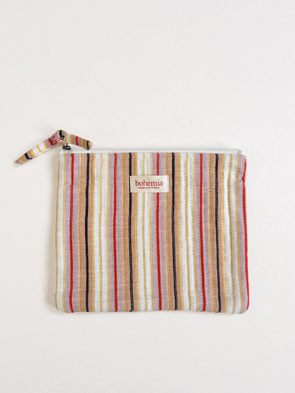 Bohemia Design Jaipur Stripe Large Pouch Tutti Frutti