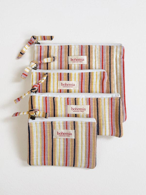 Bohemia Design Jaipur Stripe Large Pouch Tutti Frutti