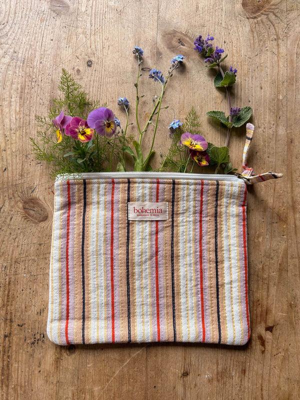bohemia design Jaipur Stripe Large Pouch Tutti Frutti
