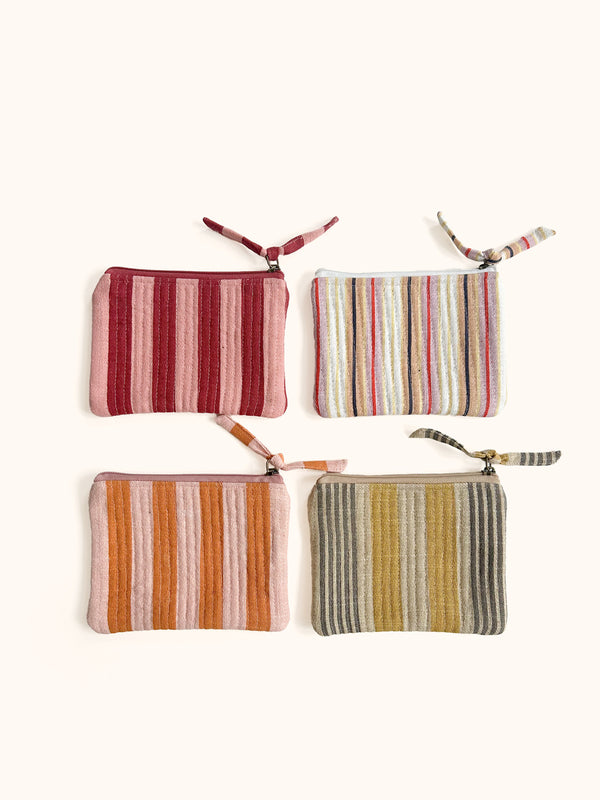 Bohemia Design Jaipur Stripe Medium Pouch Pink City