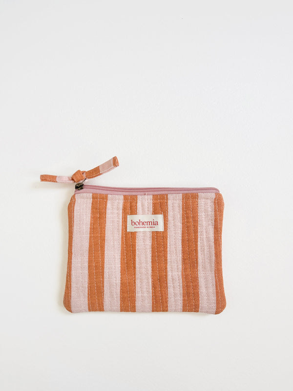 Bohemia Design Jaipur Stripe Medium Pouch Pink City