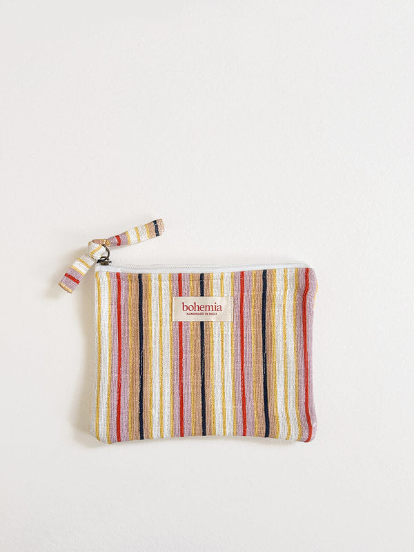 Bohemia Design Jaipur Stripe Medium Pouch Tutti Frutti