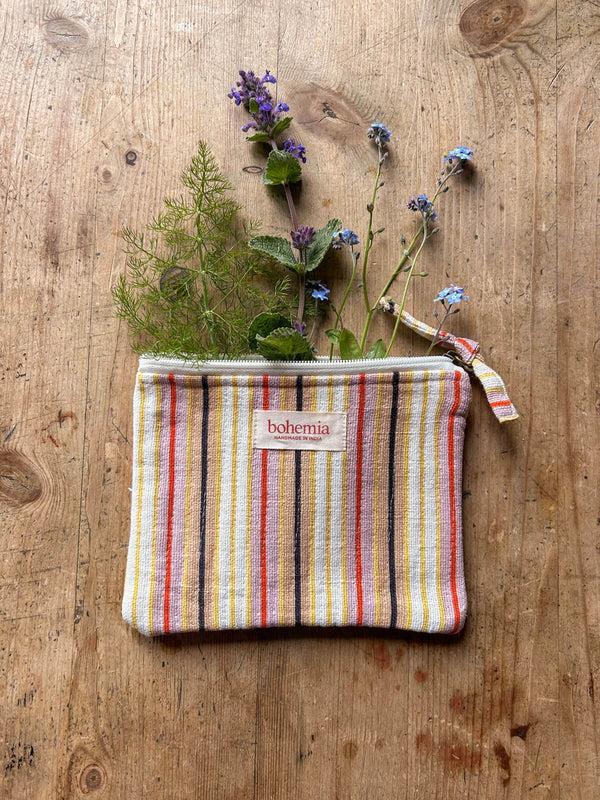 bohemia design Jaipur Stripe Medium Pouch Tutti Frutti