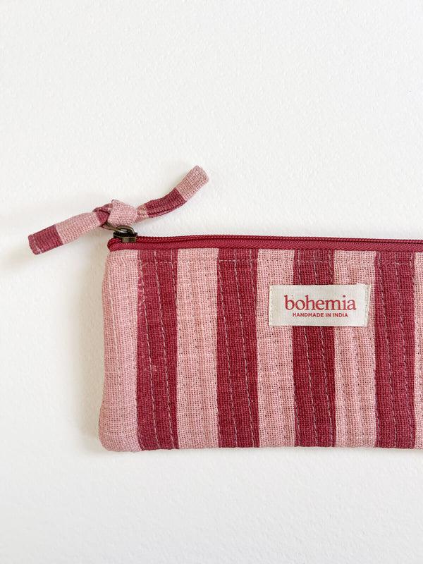 Bohemia Design Jaipur Stripe Pencil Case Pomegranate