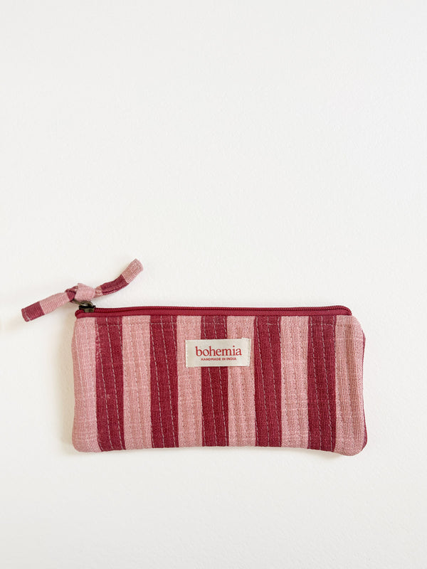 Bohemia Design Jaipur Stripe Pencil Case Pomegranate