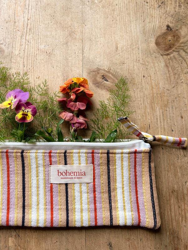 Bohemia Design Jaipur Stripe Pencil Case Tutti Frutti