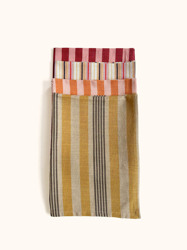 Bohemia Design Jaipur Stripe Tea Towel India Yellow