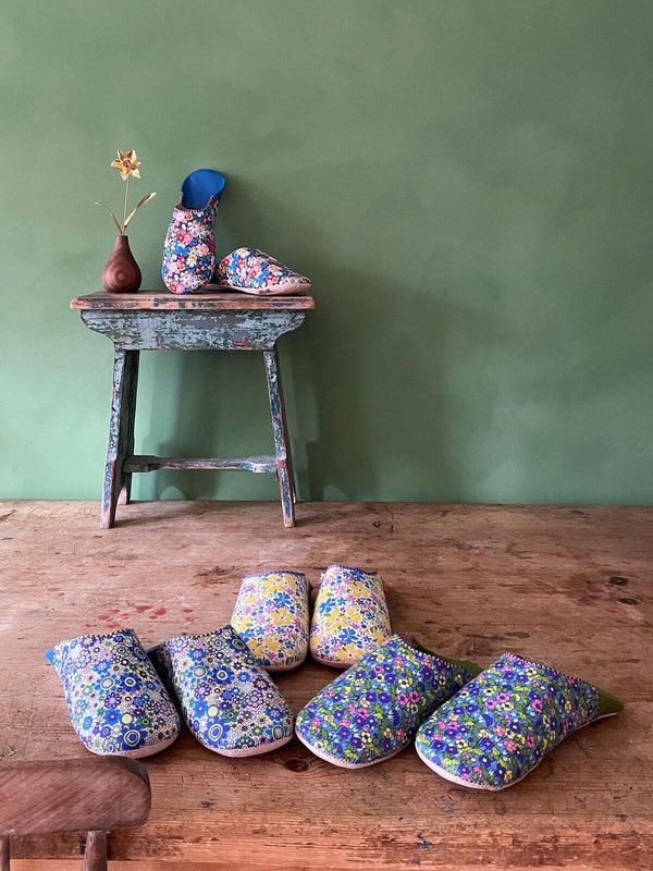 Bohemia Design Liberty Print Babouche Slippers Paradise Petals