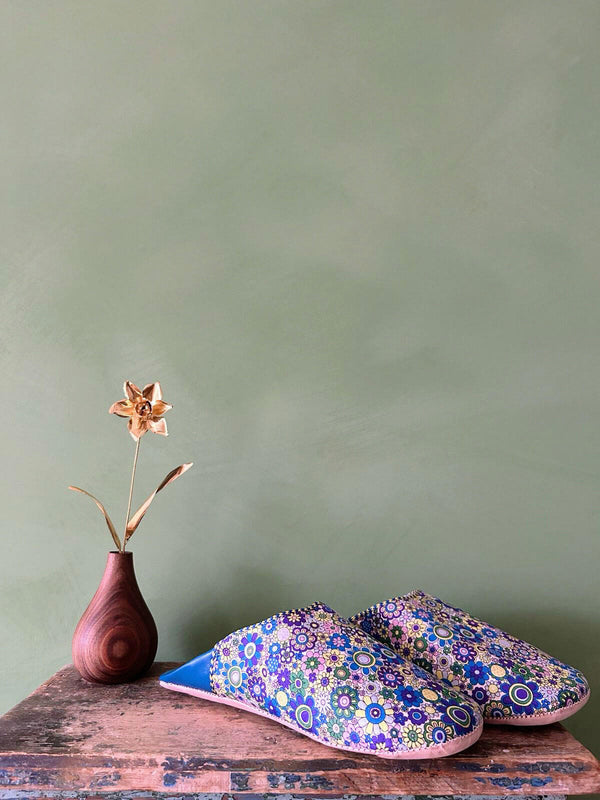 Bohemia Design Liberty Print Babouche Slippers Paradise Petals