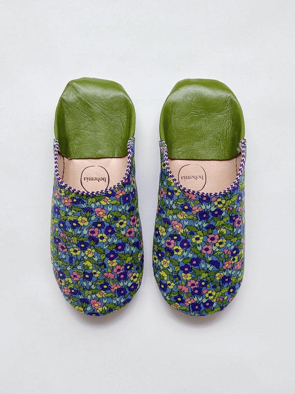 Bohemia Design Liberty Print Babouche Slippers Piccadilly Poppy