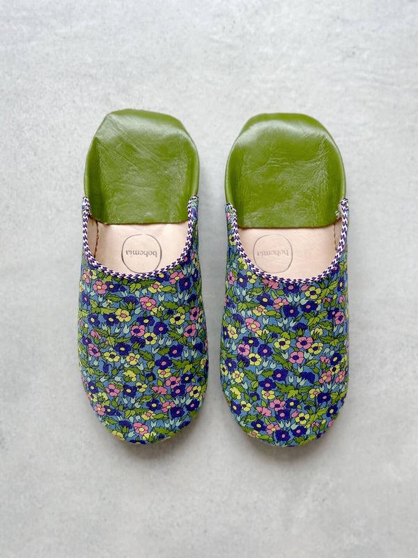 bohemia design Liberty Print Babouche Slippers Piccadilly Poppy