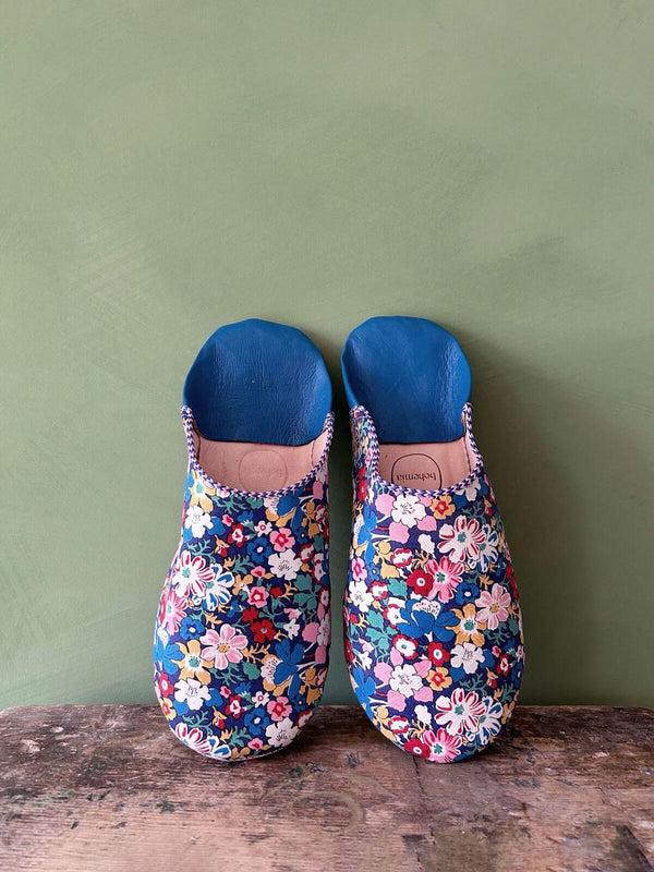 Bohemia Design Liberty Print Babouche Slippers Westbourne Posy