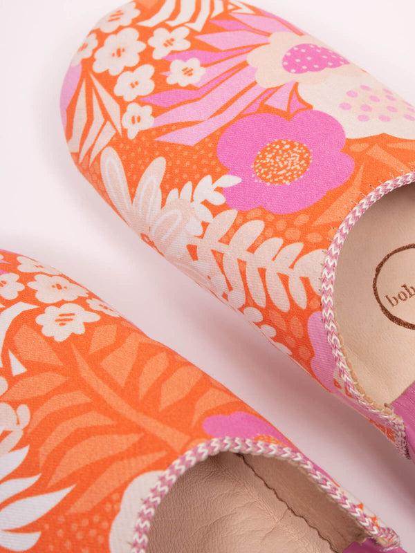 Bohemia Design Margot Floral Babouche Slippers Fuchsia
