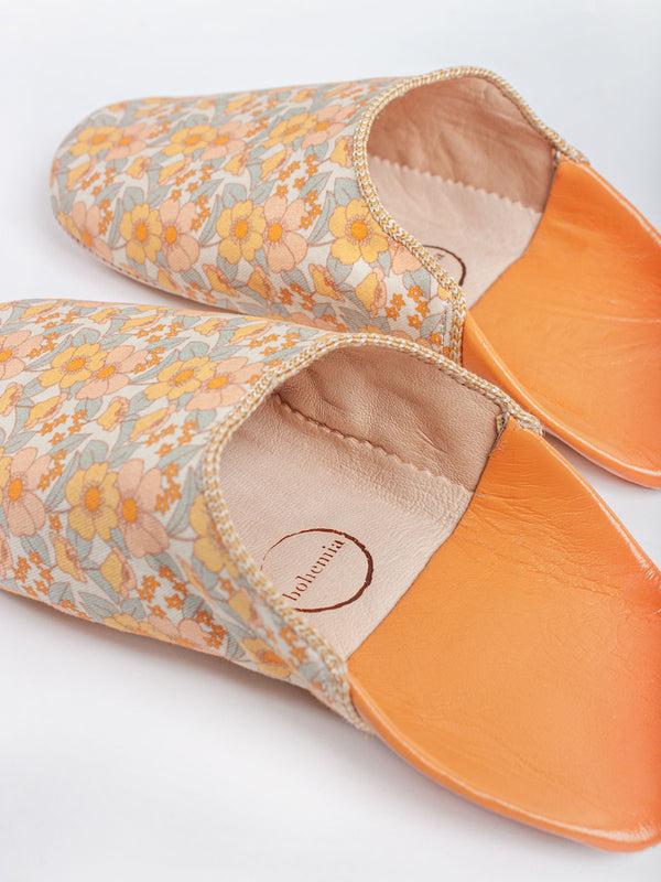 Bohemia Design Margot Floral Babouche Slippers Honey